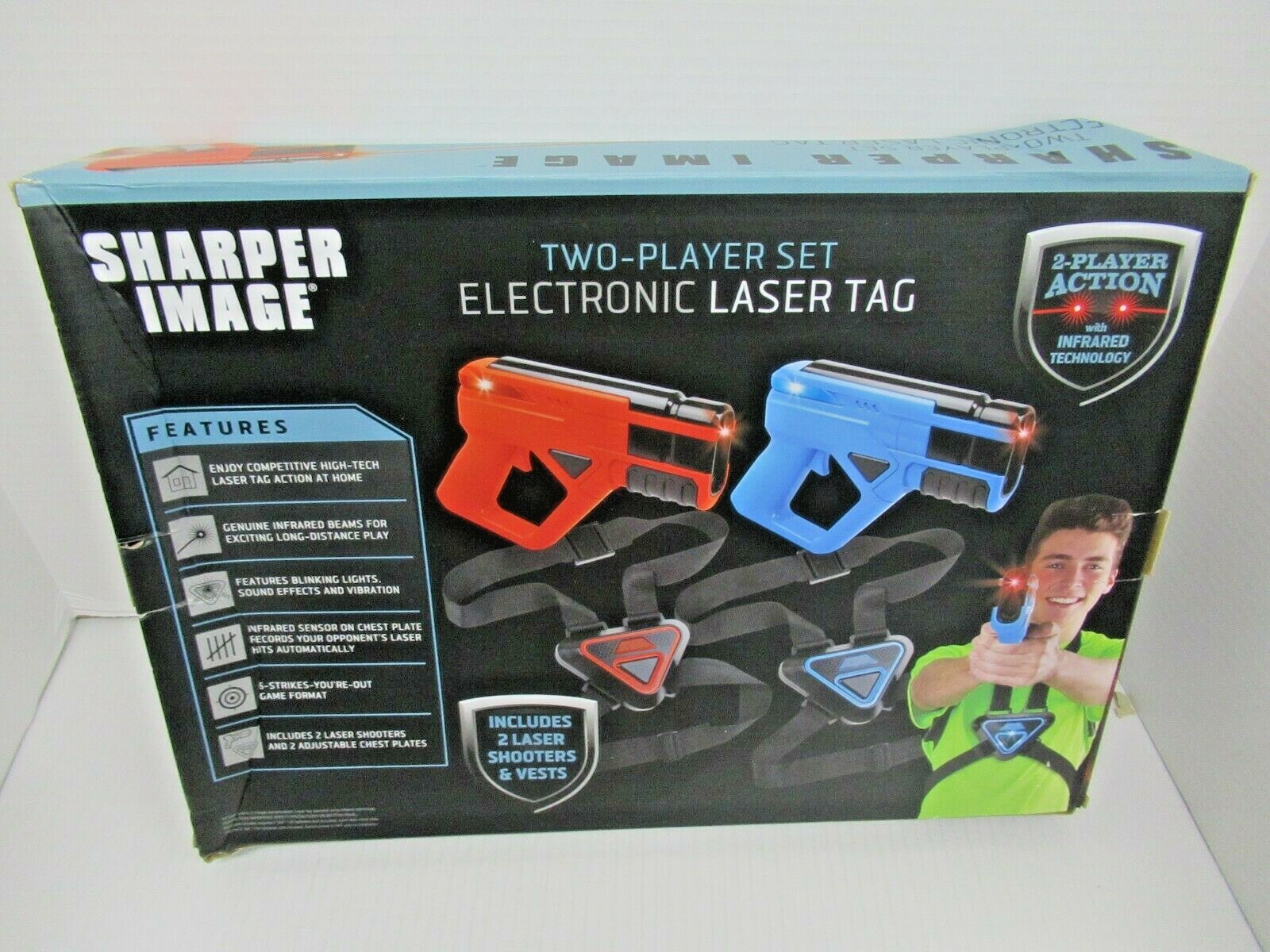 Sharper Image Two Player Electronic Laser Tag Set Infrared Technology