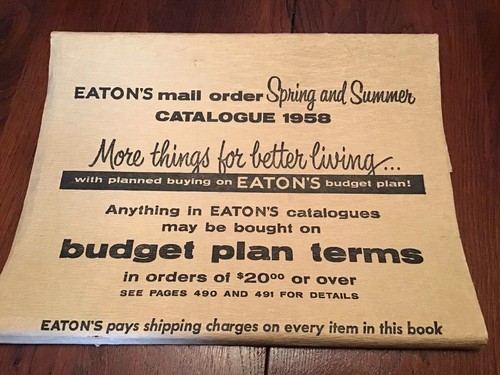 1958 Eaton’s Spring And Summer Catalog (Like New!)