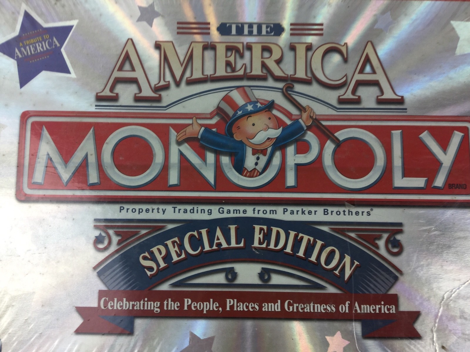 Monopoly Game Family Board Sealed The America Special Edition  2002 vintage New