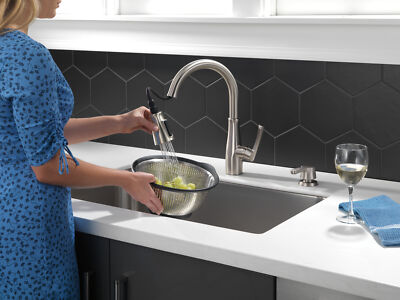 Delta Owendale Kitchen Faucet Spotshield Stainless-Certified Refurbished