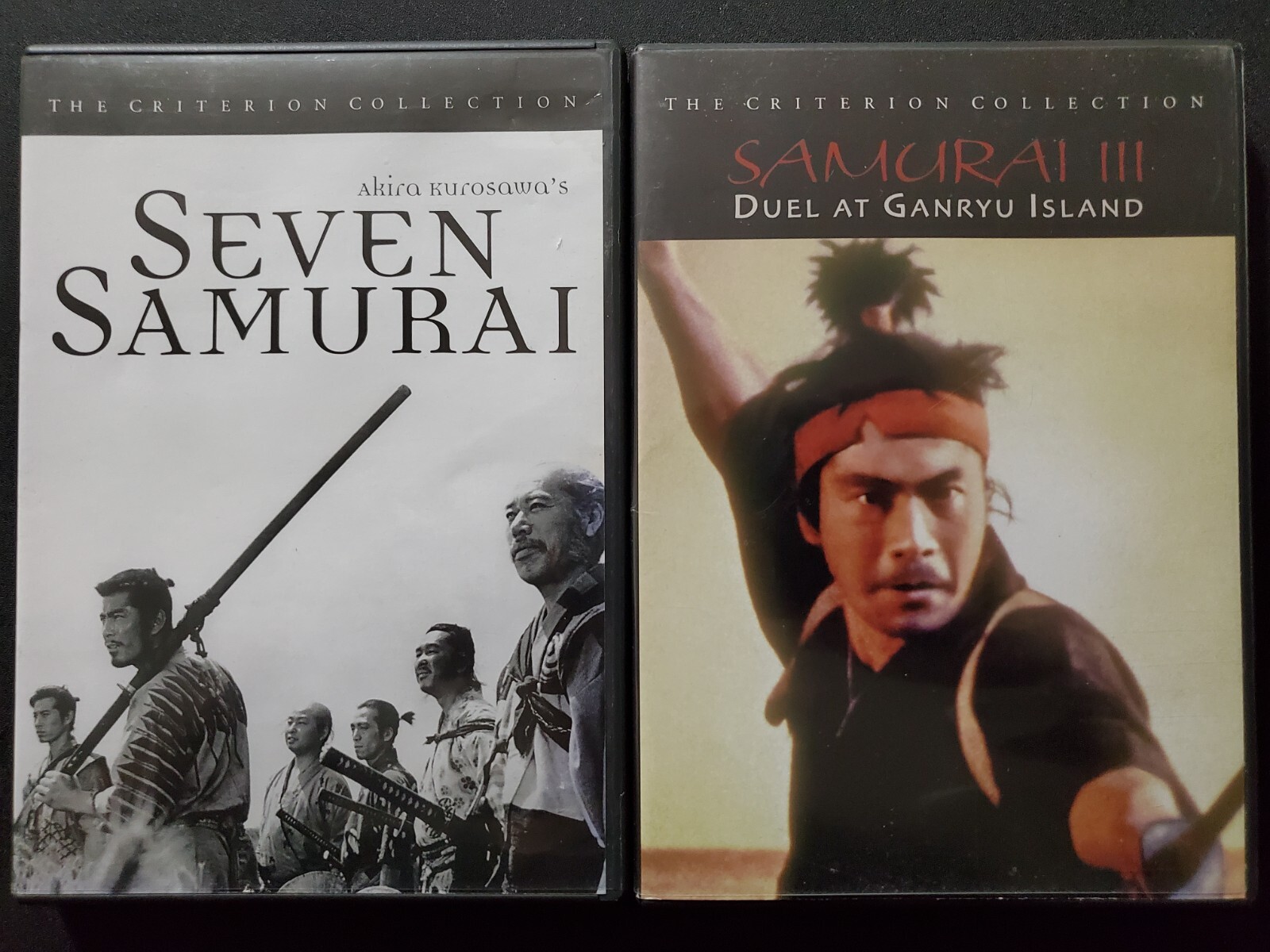 Seven Samurai & Samurai III DVD Lot Criterion Akira Kurosawa
