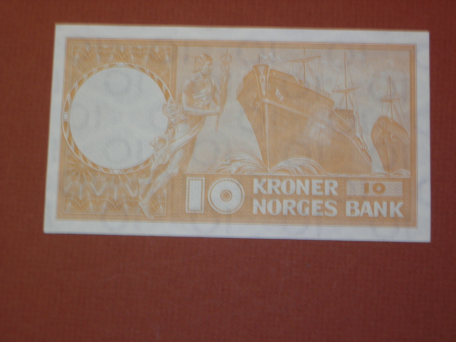 NORWAY 1972 10 KRONER BANKNOTE CIR. P-31f.2