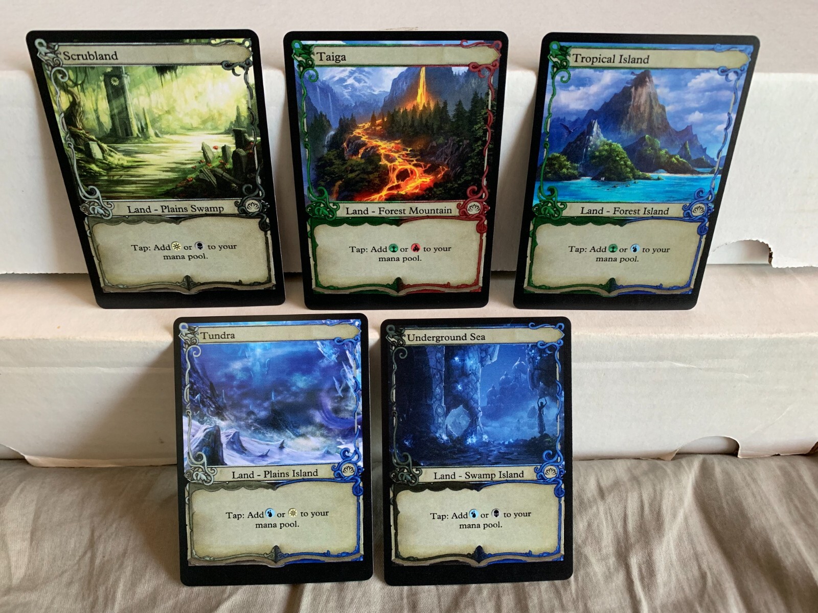 Dual Lands Alternate Art Version Underground Sea Tundra