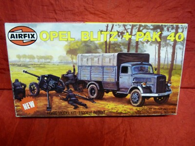 Vintage Airfix 02315-5 Opel Blitz Pak 40 1:72 Scale Opened Box Series 2