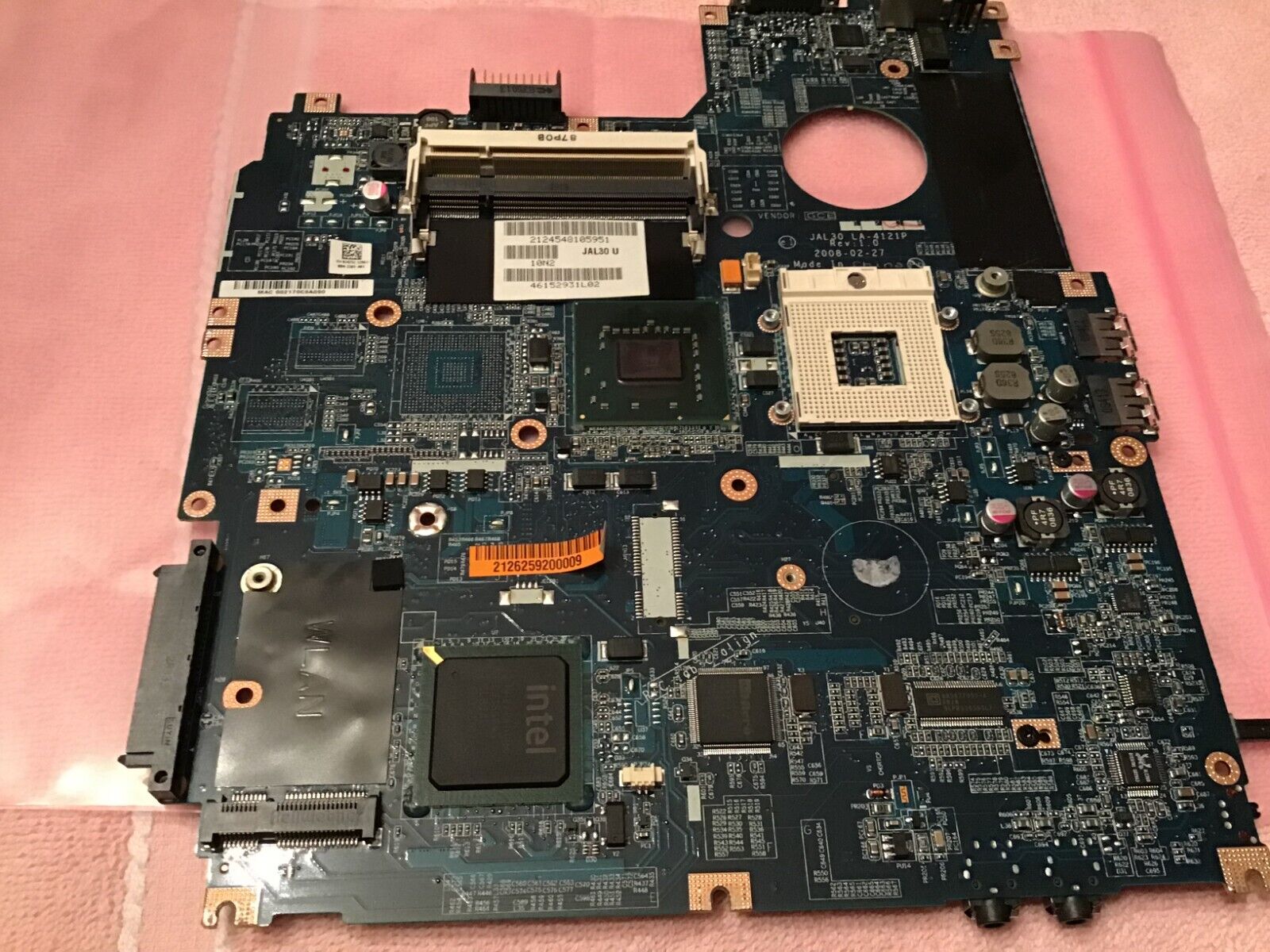 Dell Vostro 1510 V1510 JAL30 LA-4121P CN-0J475C Laptop Motherboard as is Dell Vostro 1510 V1510 JAL30 LA-4121P CN-0J475C Laptop Motherboard as is