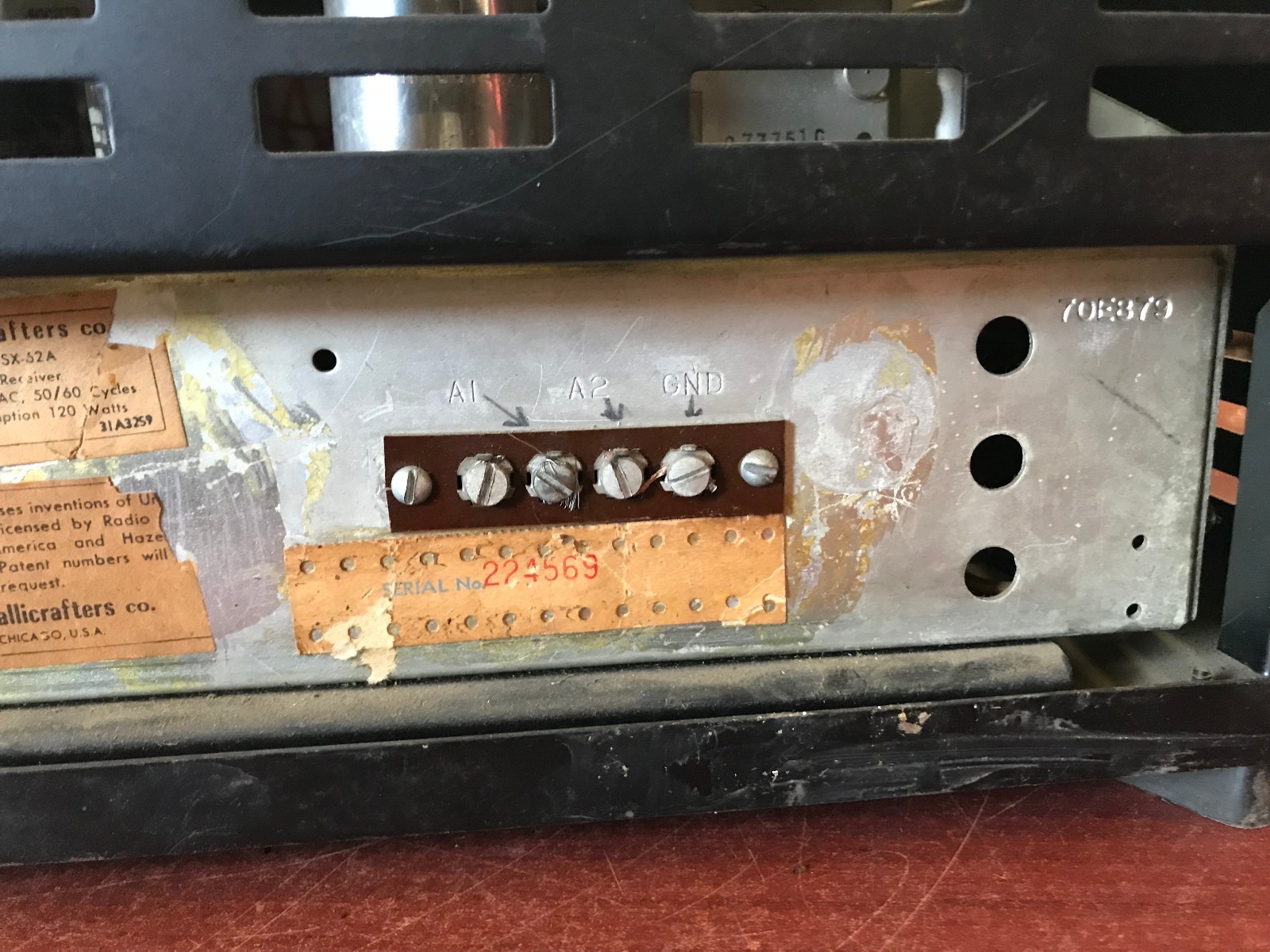 !!!! HALLICRAFTERS MODEL SX-62 A RECEIVER !!!!