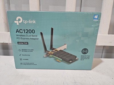 TP-Link Archer T4E- 2.4GHz/5GHz Dual Band Wireless PCI Express Adaptor- Desktop
