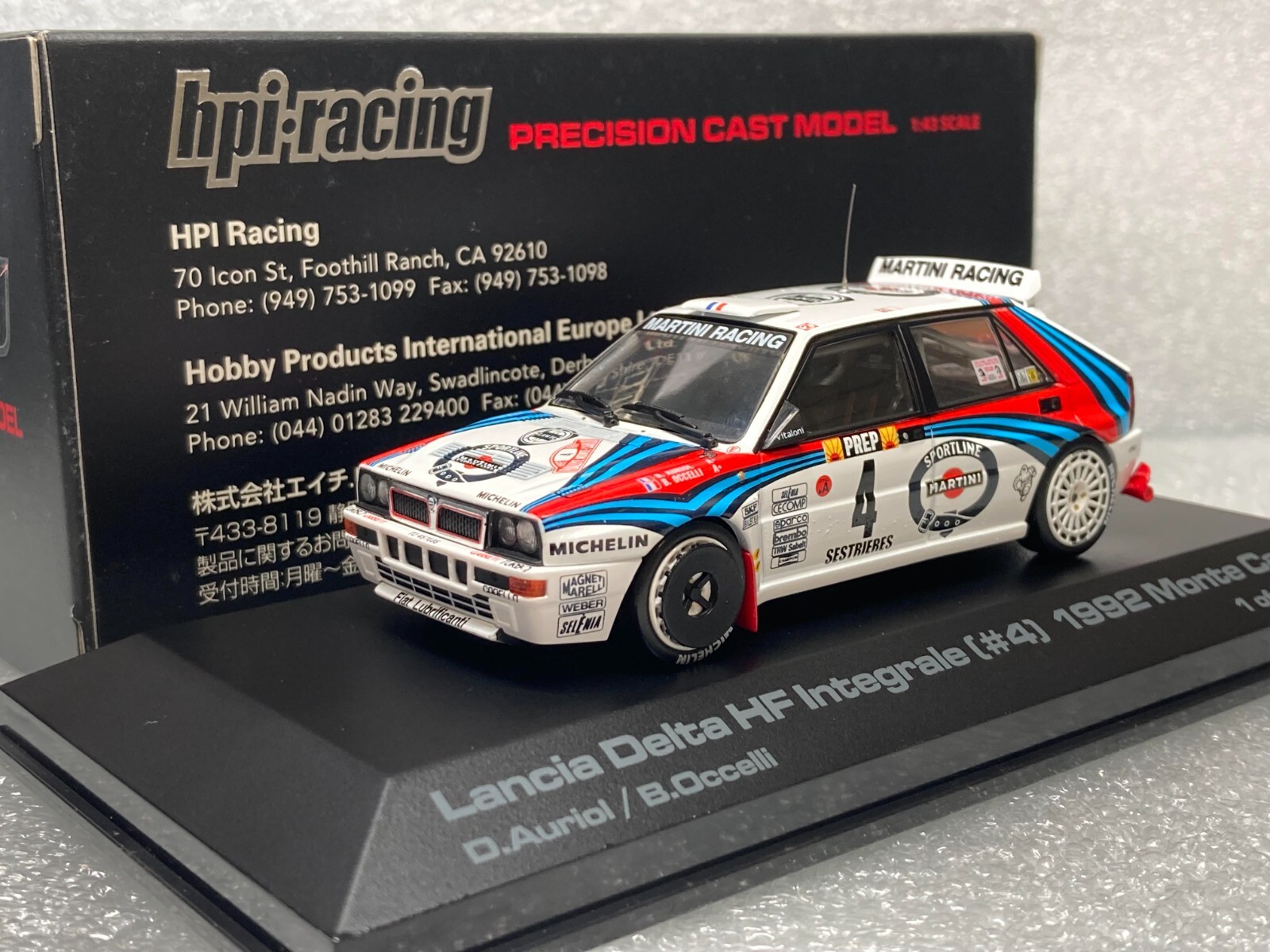 HPI Racing 1/43 970 Lancia Delta HF Integrale #4 1992 Monte