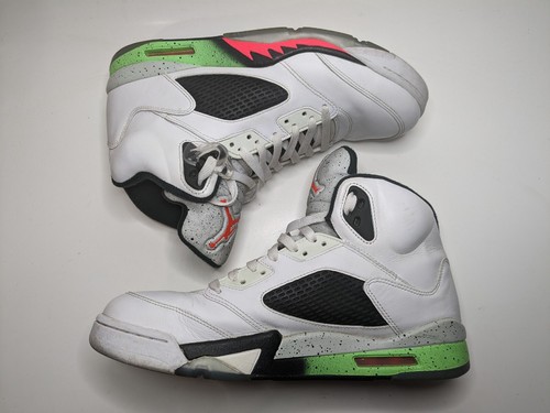 スニーカー NIKE Air Jordan 5 Retro 'Pro Stars' Poison Green SS 15 2015 US9.5】AIR JORDAN 5 RETRO PRO STARS POISON GREEN 136027-115