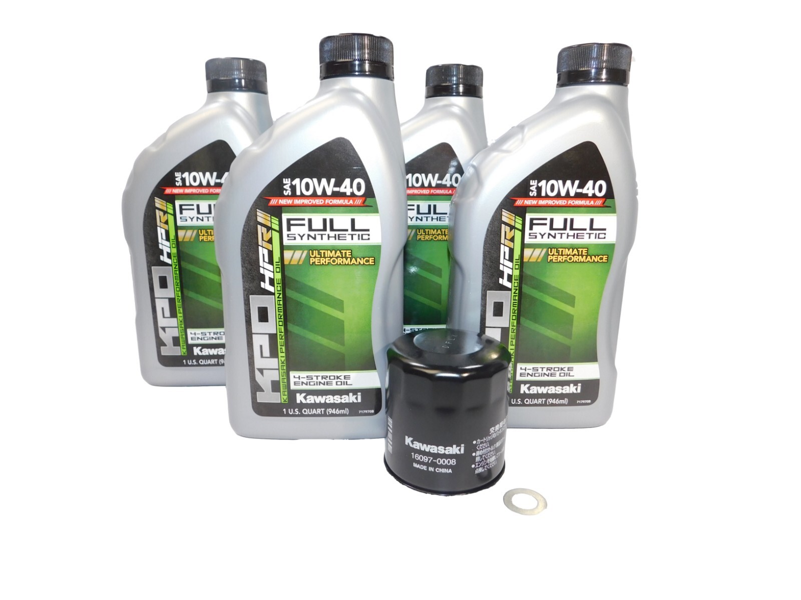 2004-2015 Kawasaki Ninja ZX-10R ZX1000 OEM Full Synthetic Oil Change Kit KAW107 2004-2015 Kawasaki Ninja ZX-10R ZX1000 OEM Full Synthetic Oil Change Kit KAW107