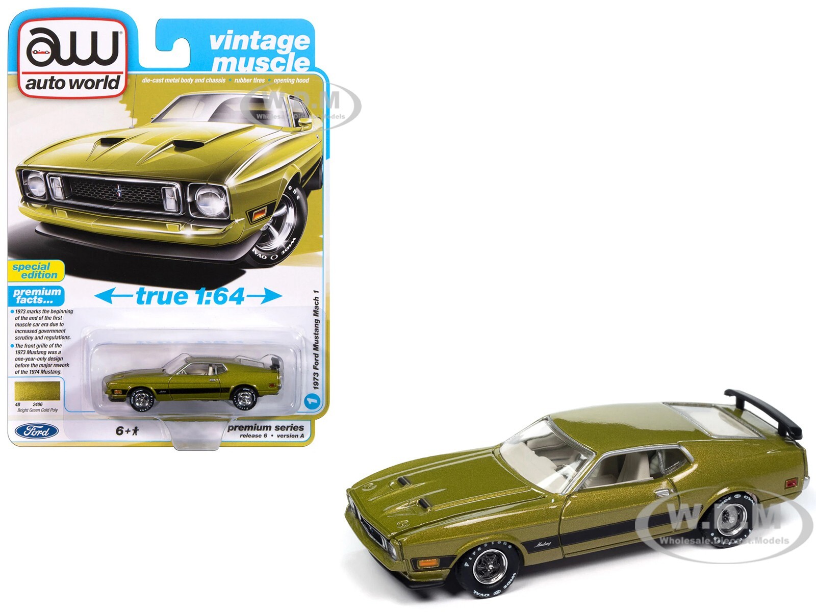 ミニカー Jada 1/24 1973 FORD MUSTANG MACH 1 Amazon.com: Jada Toys Big Time Muscle 1:24 1973 Ford Mustang