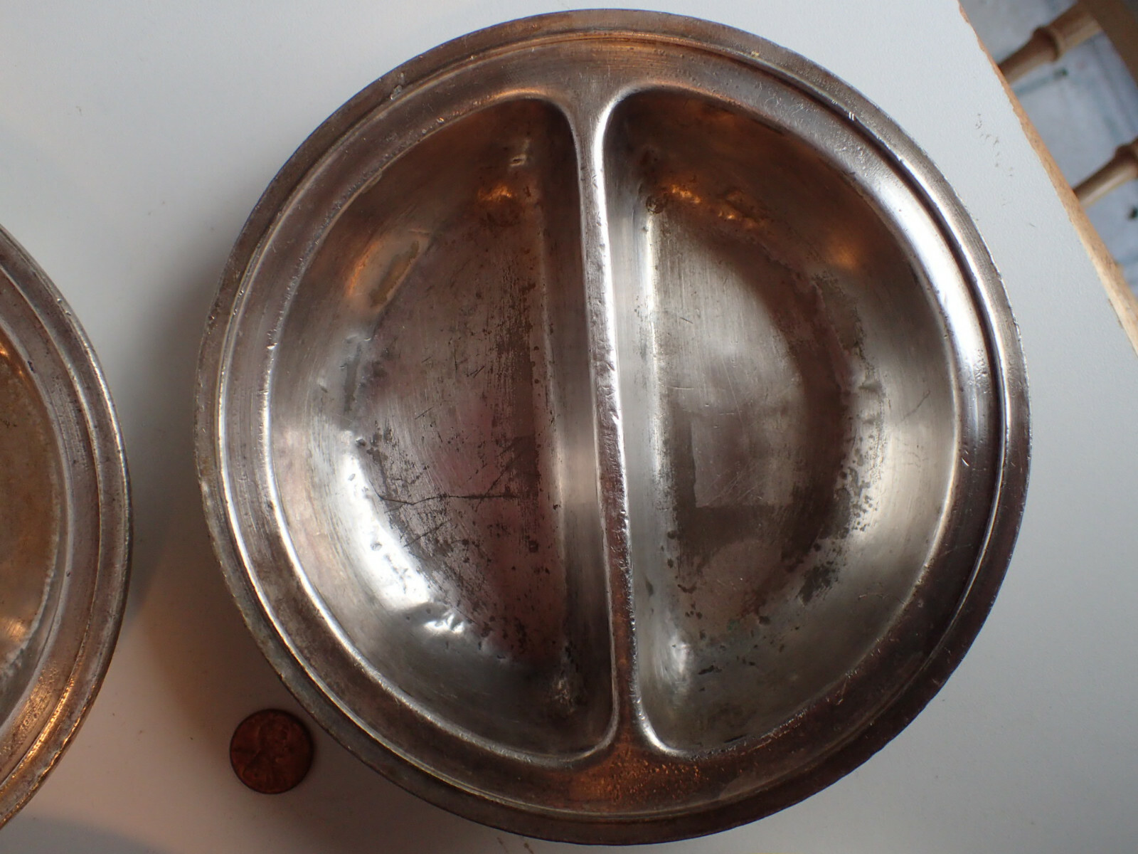 LOT Vtg International Silver Co soldered silverplate bowl Methodist Hospital WWI