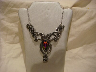 Alchemy Gothic pendant necklace in pewter Kraken