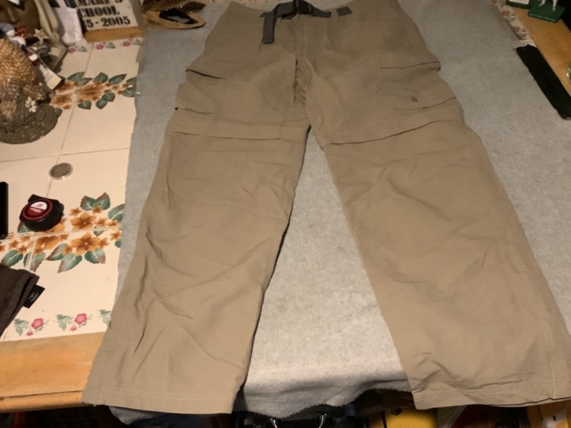 north face zip pants
