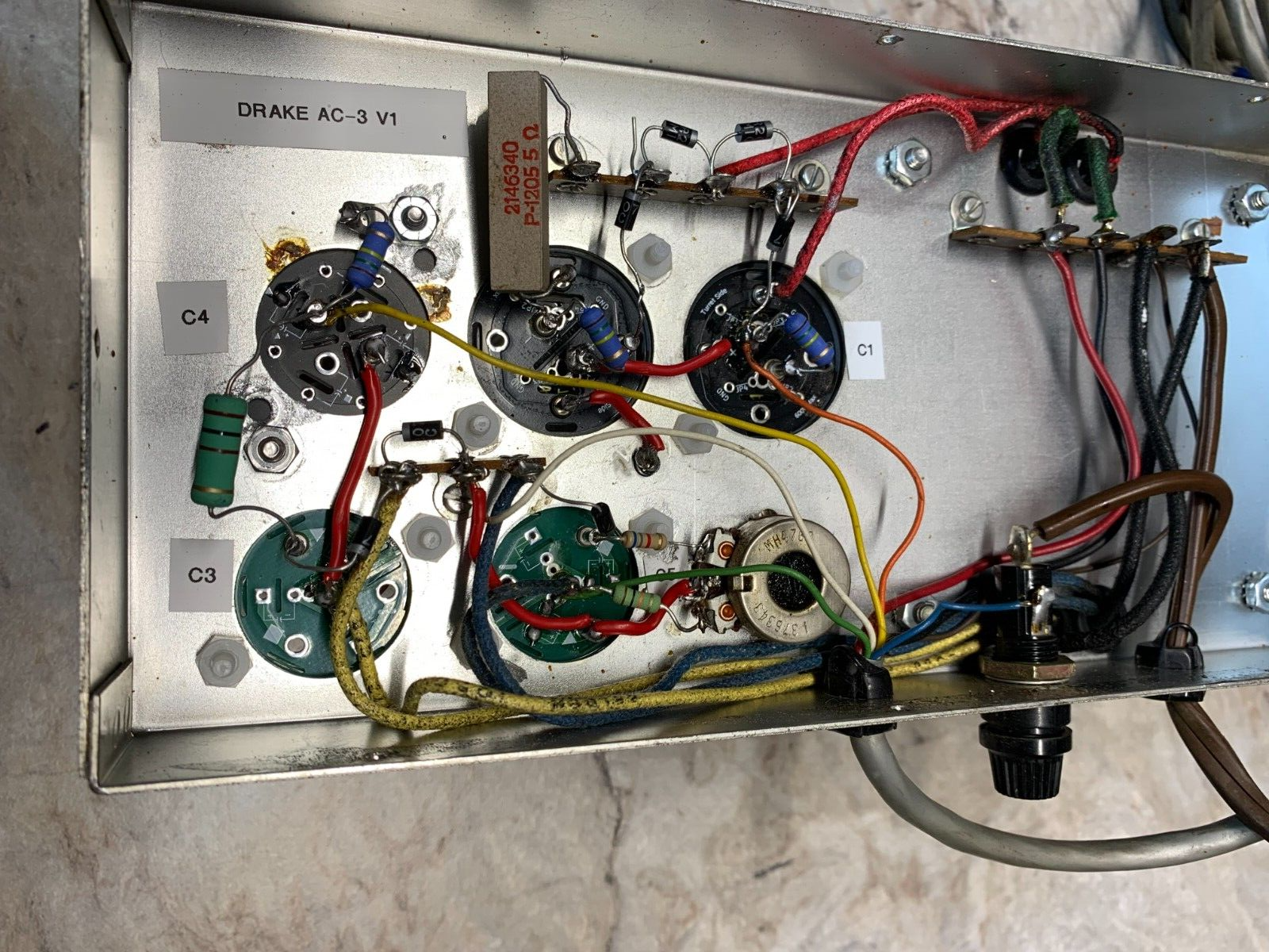 RL Drake AC-3 Power Supply Restoration Component Kit Rebuild Capacitor resistor