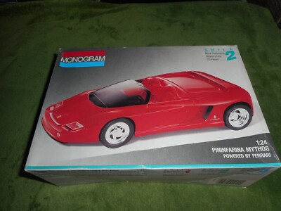 MONOGRAM 2955, 1/24 PININFARINA MYTHOS PLASTIC MODEL KIT
