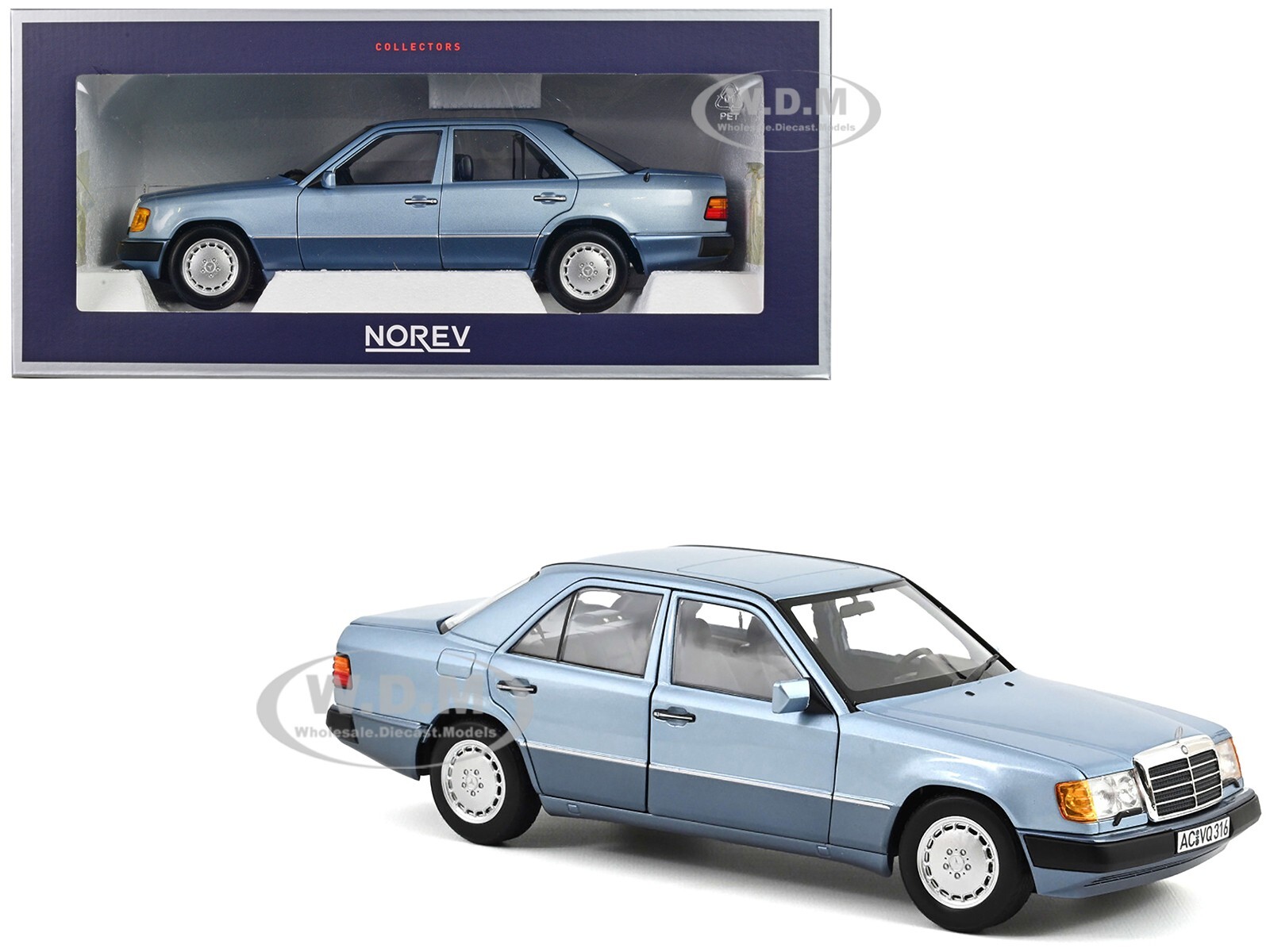 1990 MERCEDES-BENZ 230 E LIGHT BLUE 1/18 DIECAST MODEL CAR 1990 MERCEDES-BENZ 230 E LIGHT BLUE 1/18 DIECAST MODEL CAR
