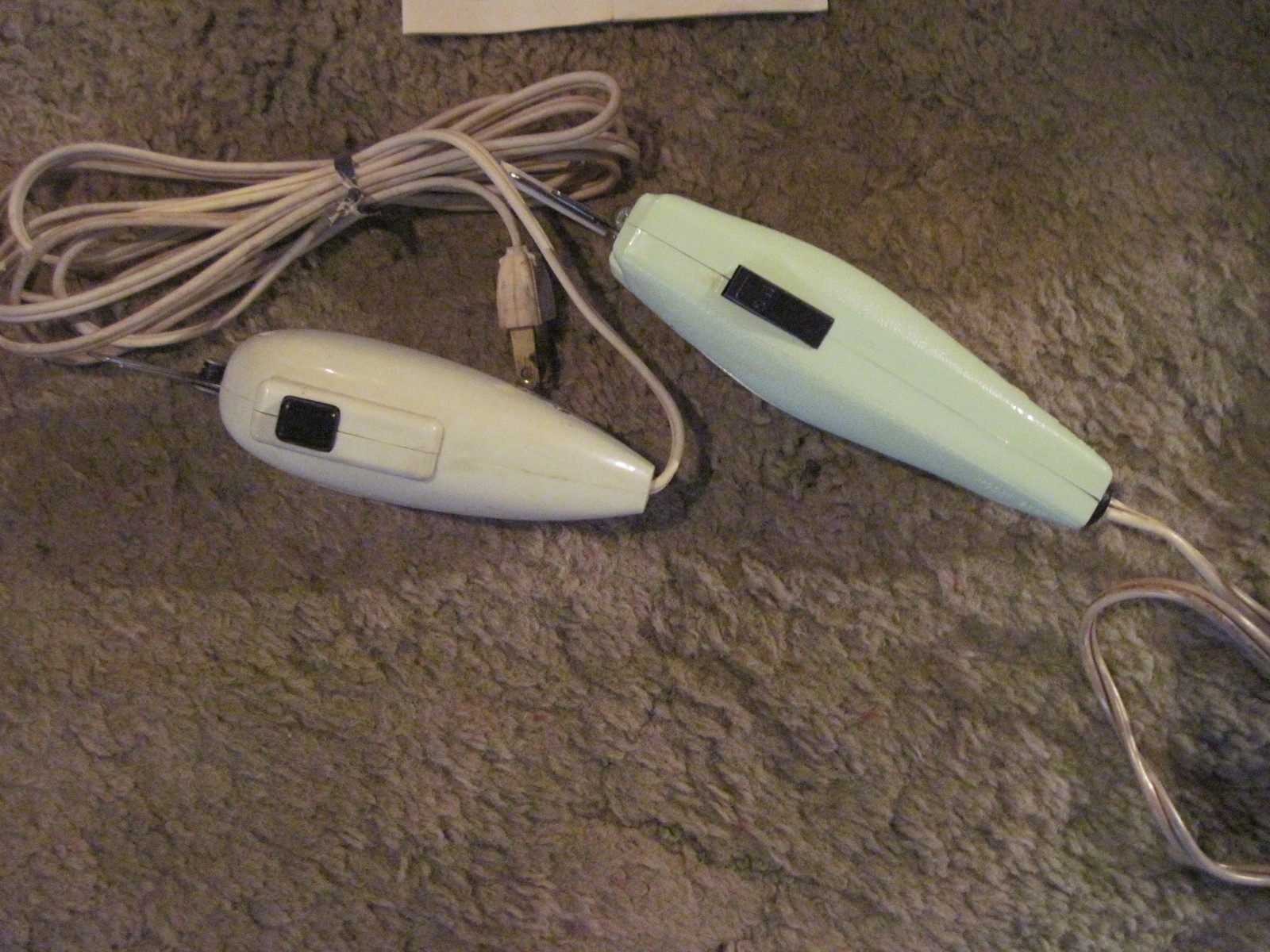 Two Pair of Vintage Electric Scissors: Pur-Kut & Scovil Dritz, Both Work Good