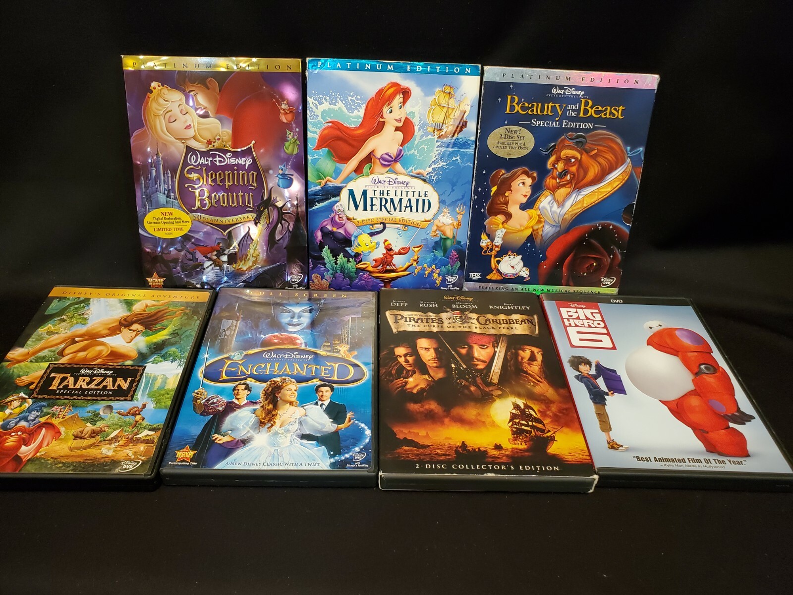 Disney - 心、DVD Walt Disney 6 DVD Bundle of Various Characters Animated