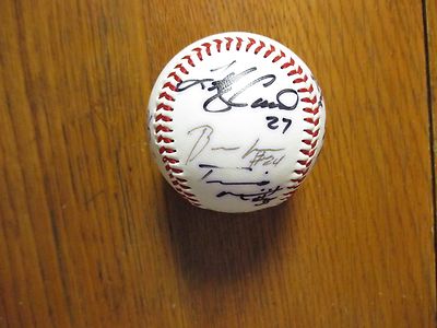 2004  Durham  Bulls  Signed Baseball(8 Sign-JORGE  CANTU/JOSE  VERAS/BOBBY  SEAY