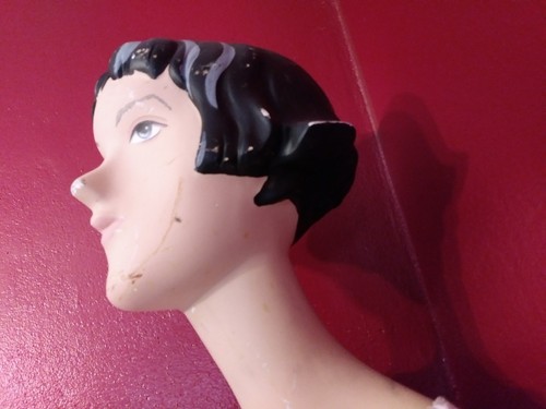 Vintage Mannequin body Display Prop Painted Face shoes 6 ft female hipshot solid