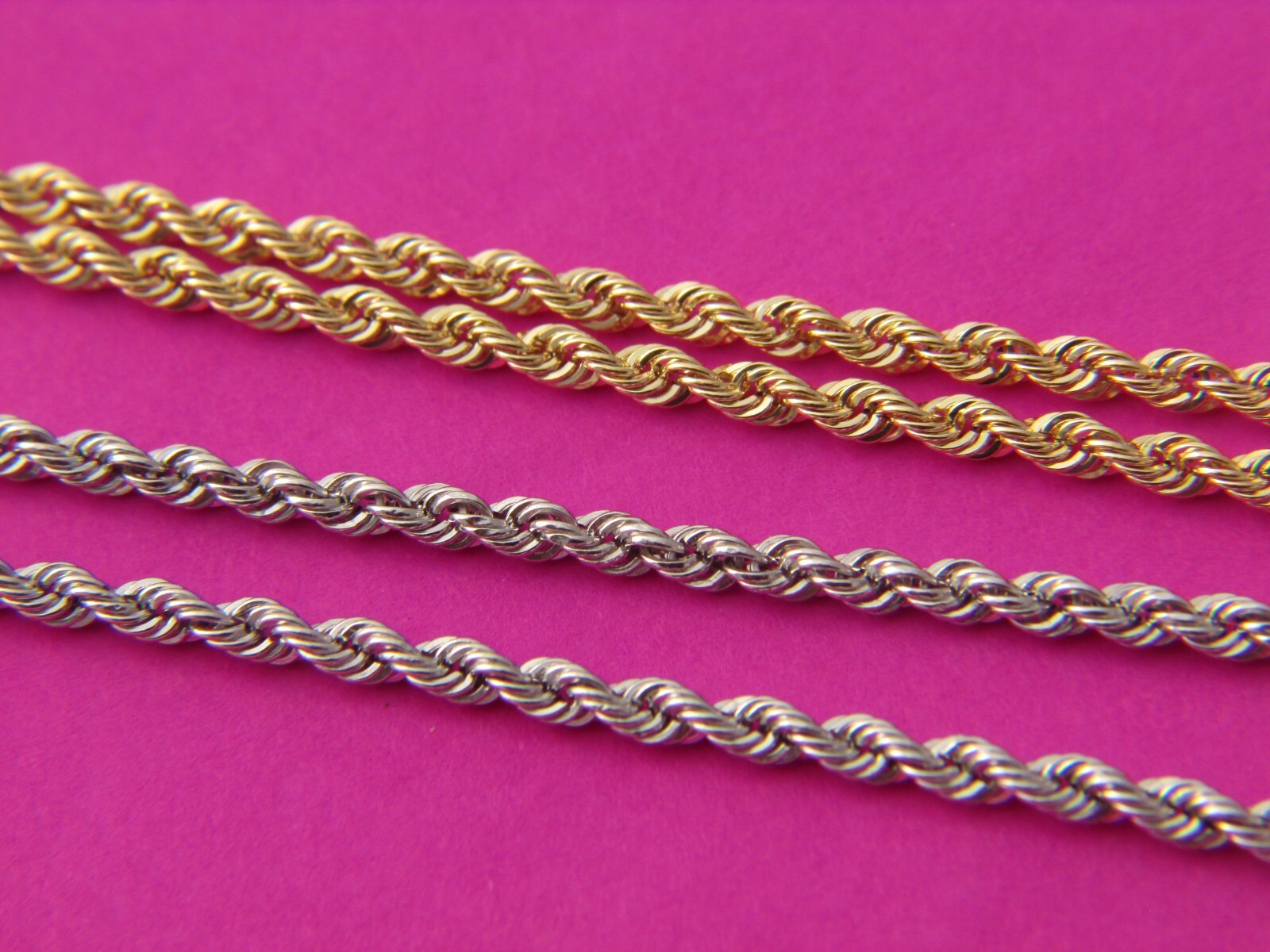 アクセサリー 10K Gold Rope Necklace 51cm 2mm Amazon.com: 10K Yellow Gold 2mm 18