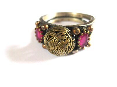 Ring Silber 925 mit Rubinen, 9,12 g