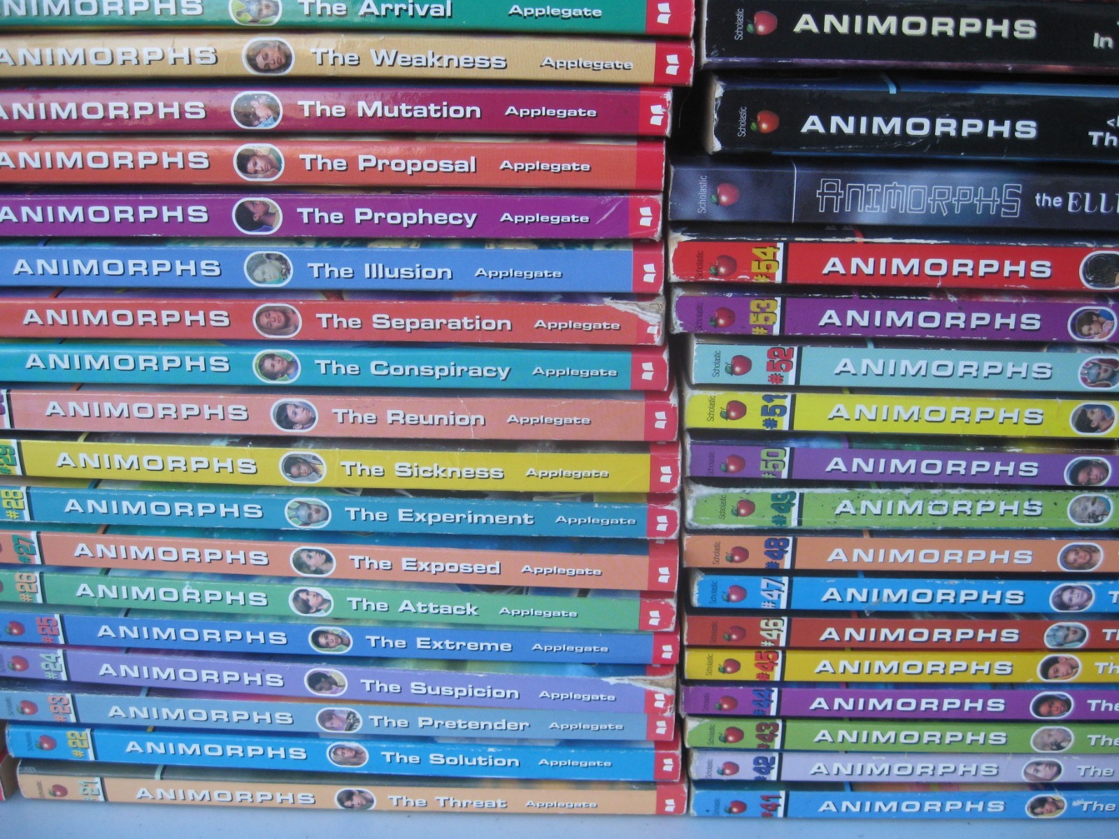 Complete Lot All 64 Animorphs Books 1-54 + 10 Extras Nice Cnd FAST Ship