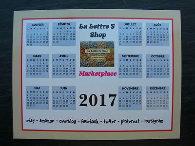 Le Calendrier 2017 Aimanté La Lettre S Shop - SEM19