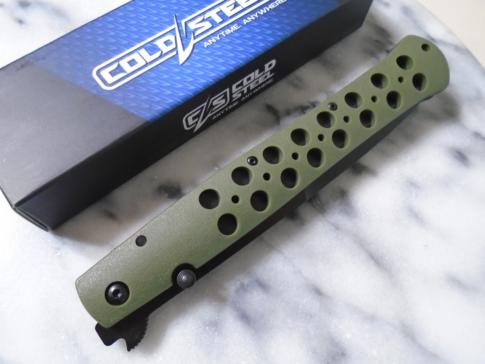 Cold Steel Ti-Lite Huge Folding Dagger Pocket Knife Aus-8A Zy-Ex 26SXP-ODBK 13"