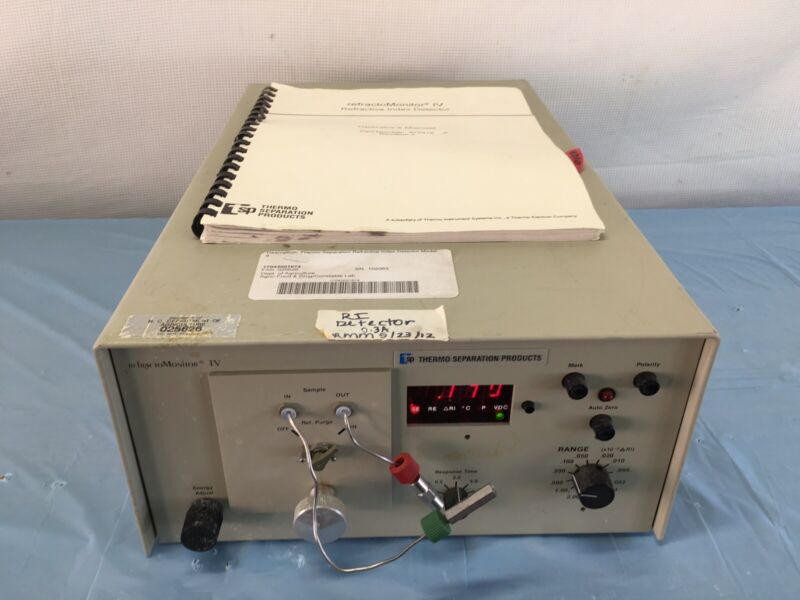 TSP Thermo Separation Products RefractoMonitor IV W/ Manual