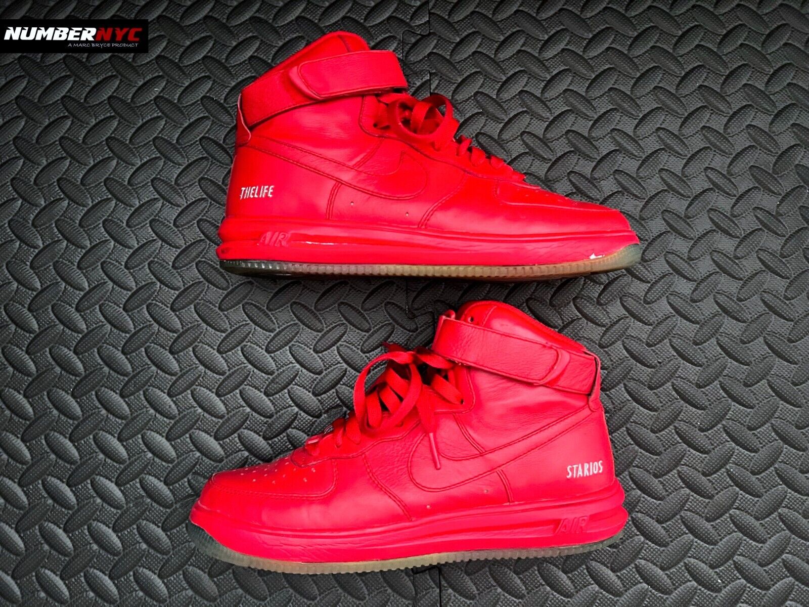 Nike Air Force 1 High ID by You 779426-993 All Red NYC RARE Men Size 6.5 NikeiD | eBay Nike Air Force 1 High ID by You 779426-993 All Red NYC RARE Men Size 6.5 NikeiD | eBay