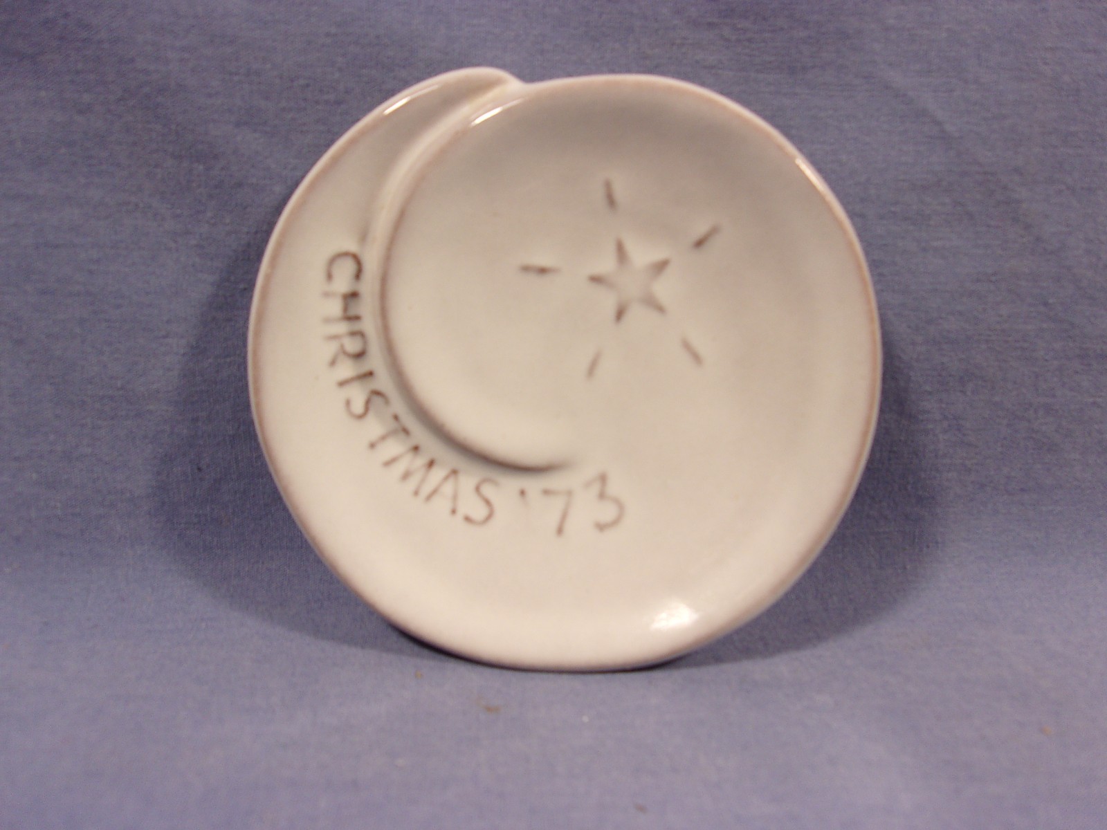 Vintage Frankoma  Pottery, 1973 Christmas Card, Spiral To Heaven, White Sand