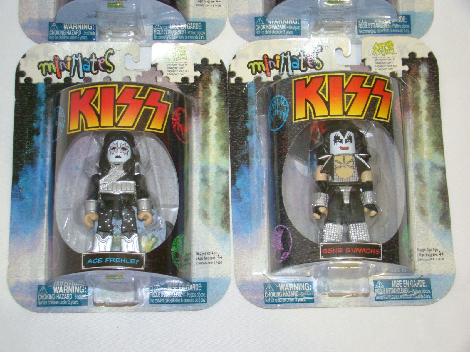 B29 KISS MiniMates complete set of 4 figures- Gene, Paul, Ace, & Peter- New 2002