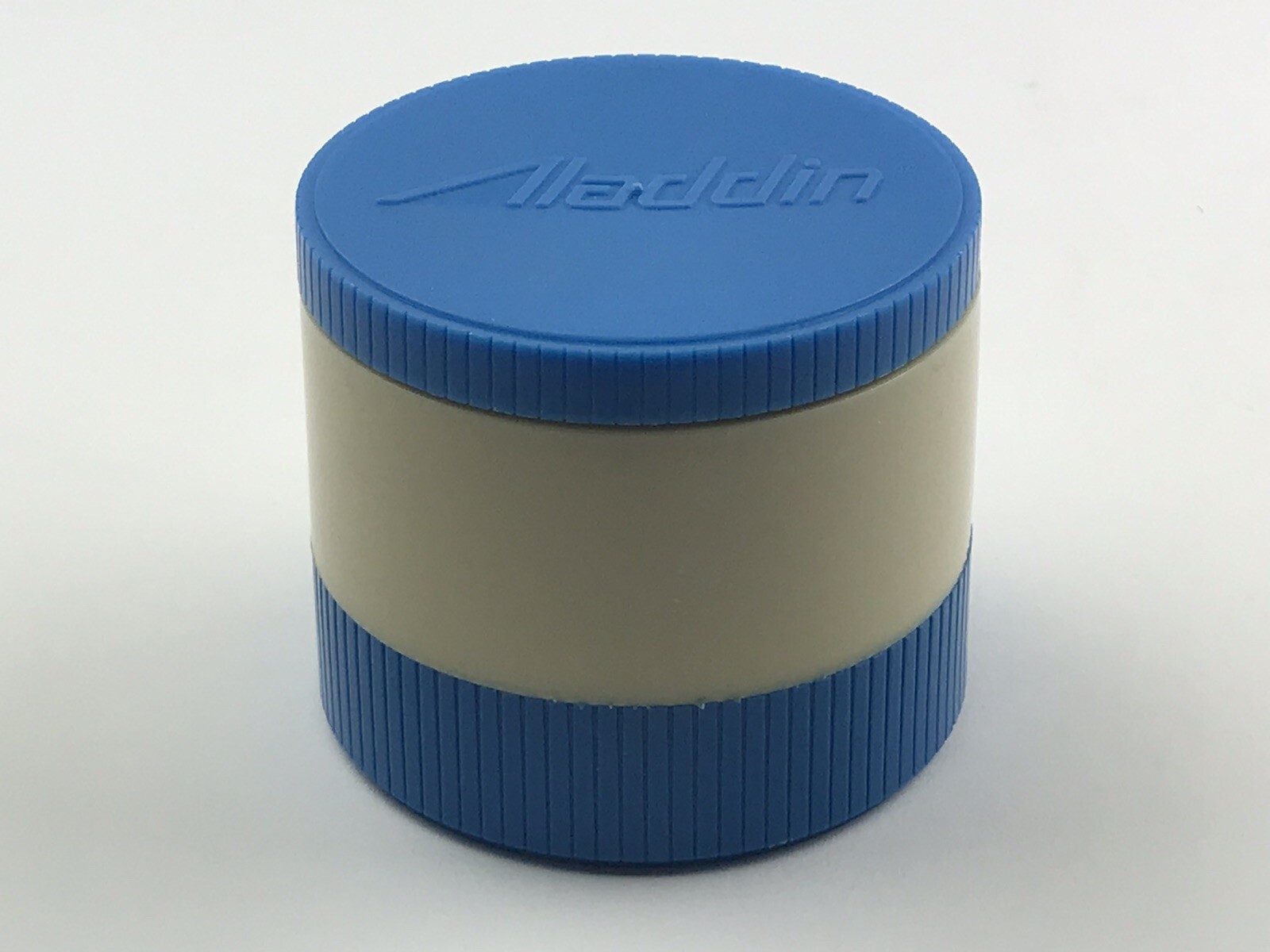 Aladdin Model #7000 Hot Cold Insulated Thermos Jar Blue & White ~6 Oz Freeze Lid