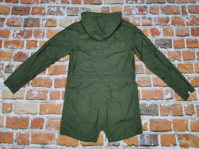 Pre-owned Chevignon Vintage Casual Parka Summer Jacket Coat Olive Green Size: M