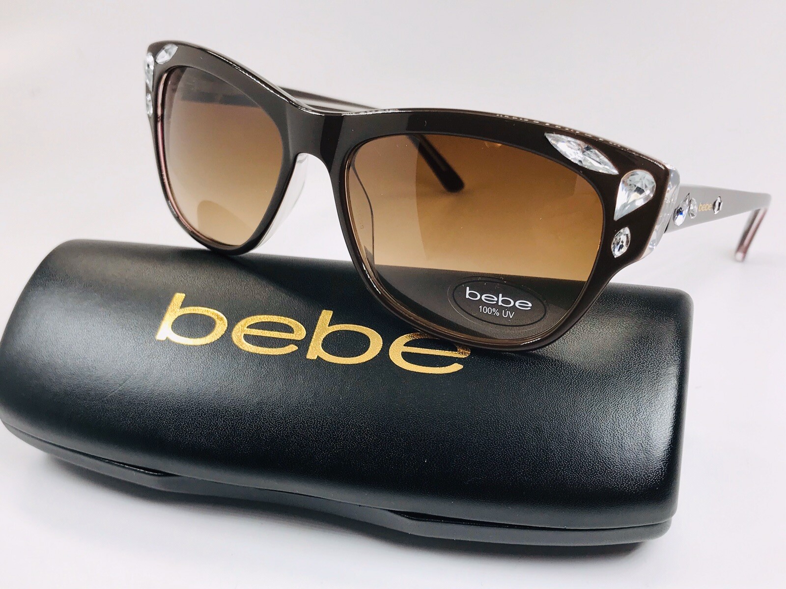BEBE PHENOMENAL BB7163 Cat Eye Sunglasses Frames Black 55-16-135 Women’s Buy Bebe Women main image 2