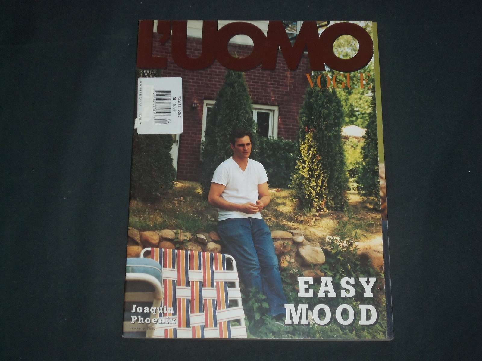2001 APRIL L'UOMO (THE MAN) VOGUE MAGAZINE- ITALIAN - EASY