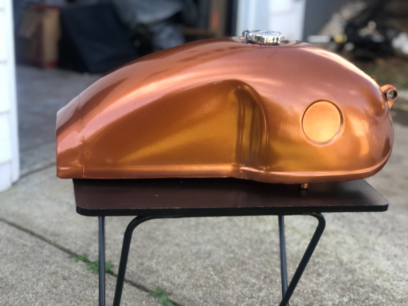 Fuel Petrol Gas Tank Copper Paint For Benelli Mojave Cafe