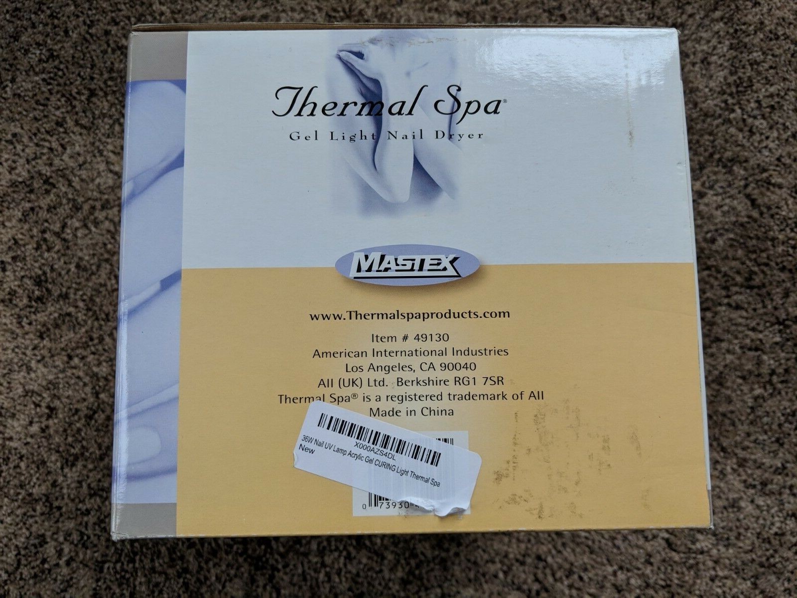 THERMAL SPA Professional Gel Light Nail Dryer Unused!