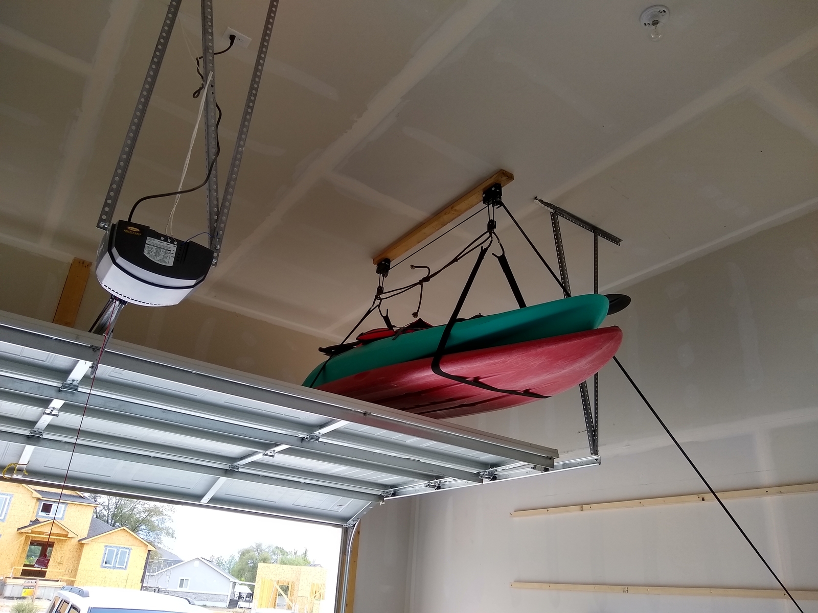 Kayak Hoist Lift Garage Storage Canoe Hoists 100 Pound Working Capacity
