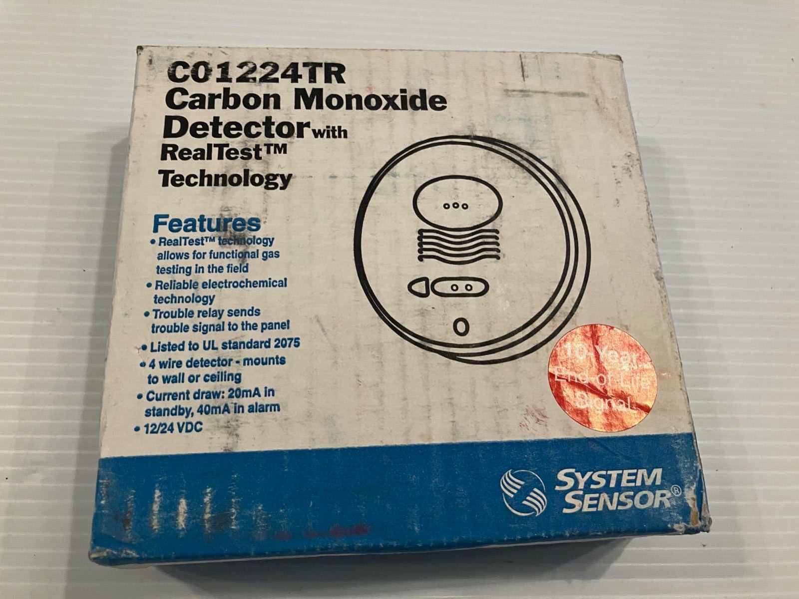 Sensor Carbon Monoxide Detector Co1224tr With Realtest 12/24