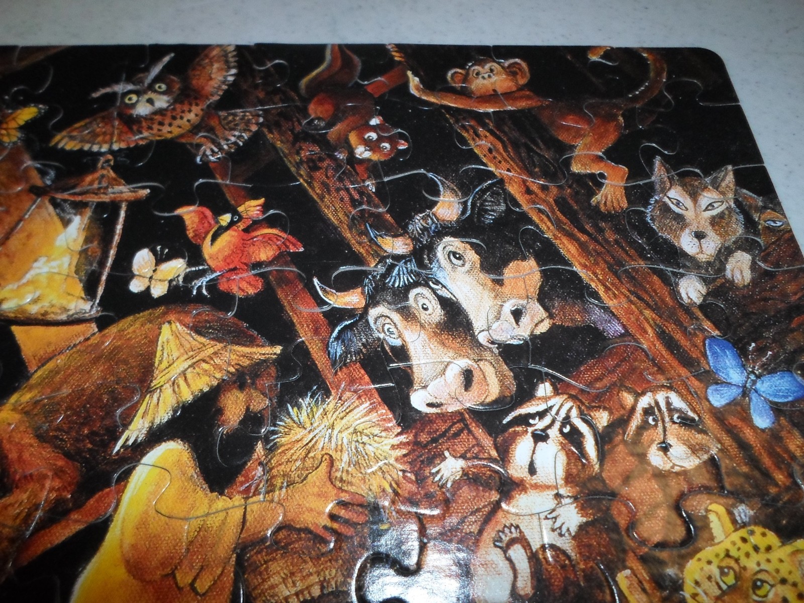 Complete! Briarpatch 100 Piece Puzzle *Noah's Ark* Animal Storybook Lion Dog Cat