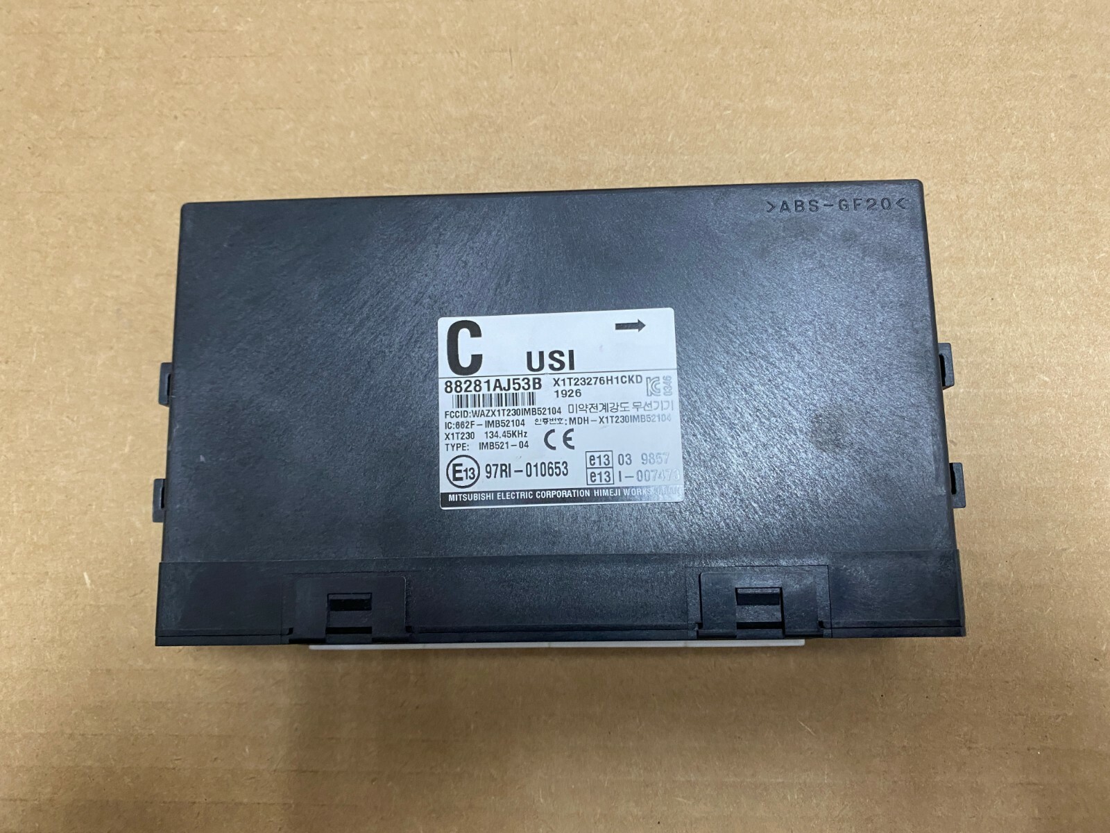 2012 SUBARU LEGACY OUTBACK 2.5L BR INTERGRATED CONTROL