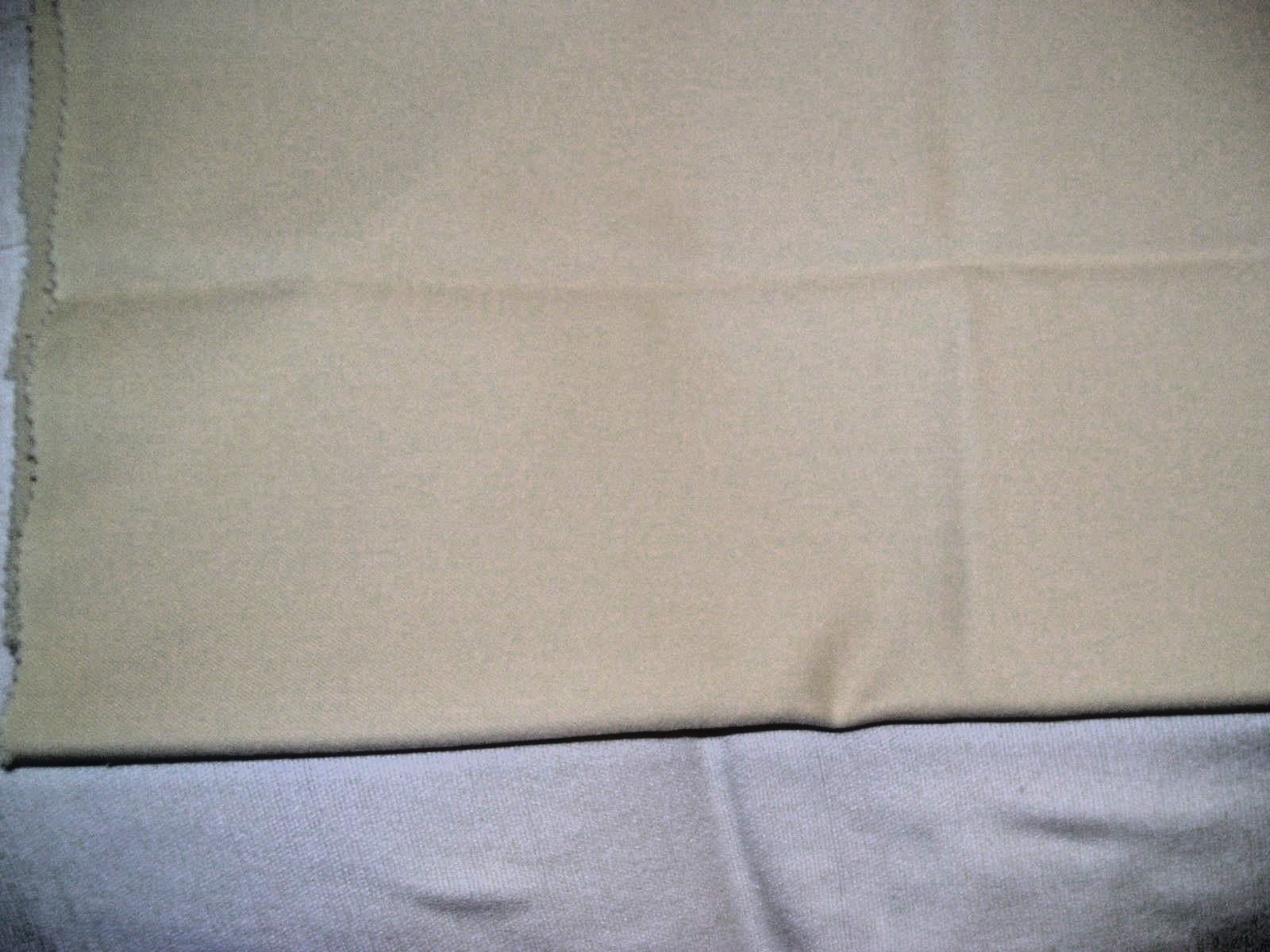 Vtg Polyester  Fabric Remanant  In Cream 61