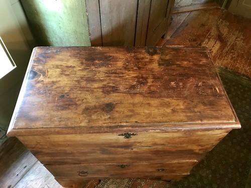 18TH CENTURY MULE CHEST/CHEST OVER DRAWER/BLANKET CHEST IN SOLID BIRCH