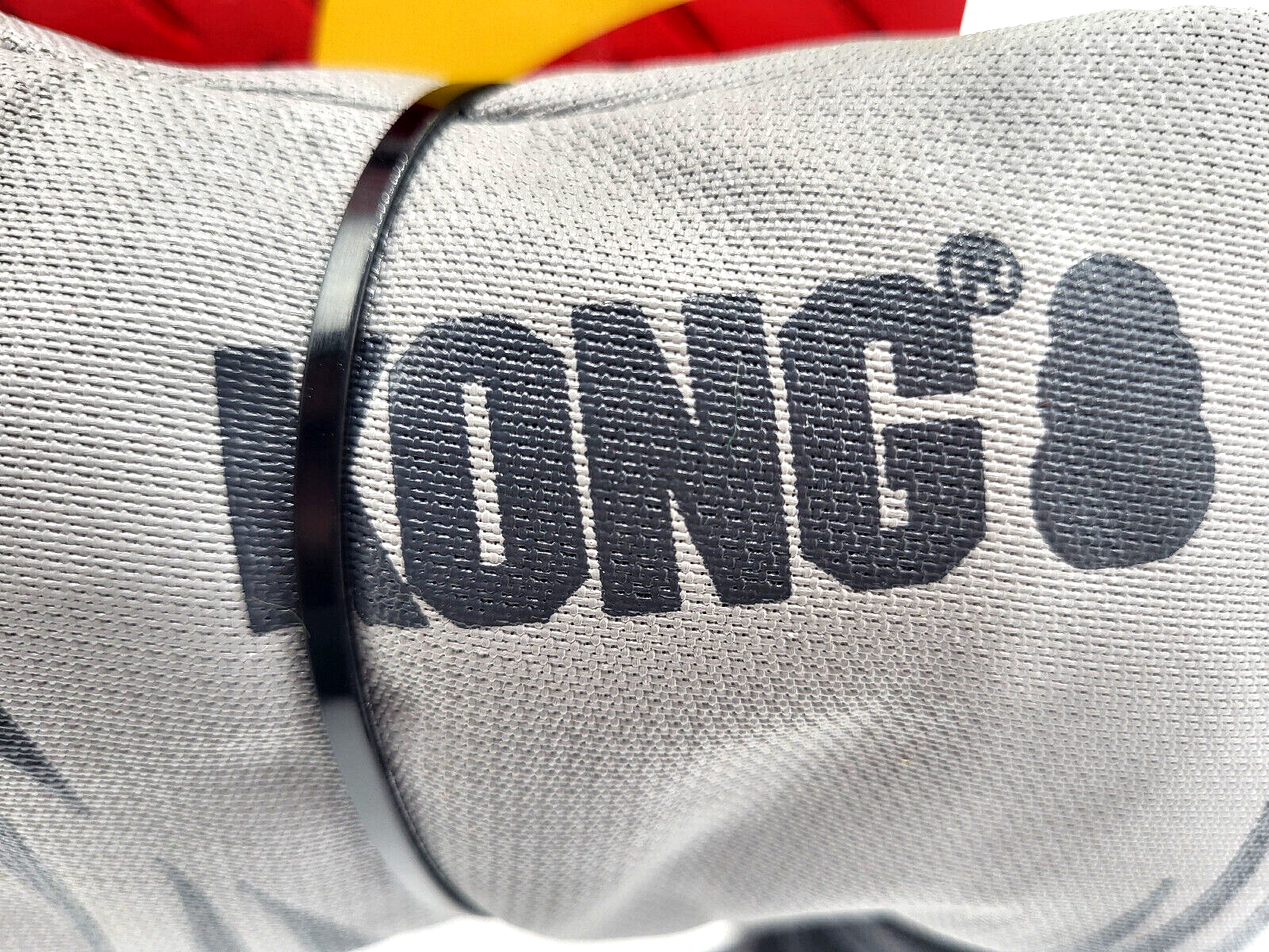 KONG Maxx Rhino Large Durable Squeaky Strong Fabric Dog Fetch Toy 12x9"