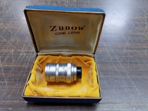 Vtg Zunow Wide Cine Photography Lens Silver F=6.5MM Japan