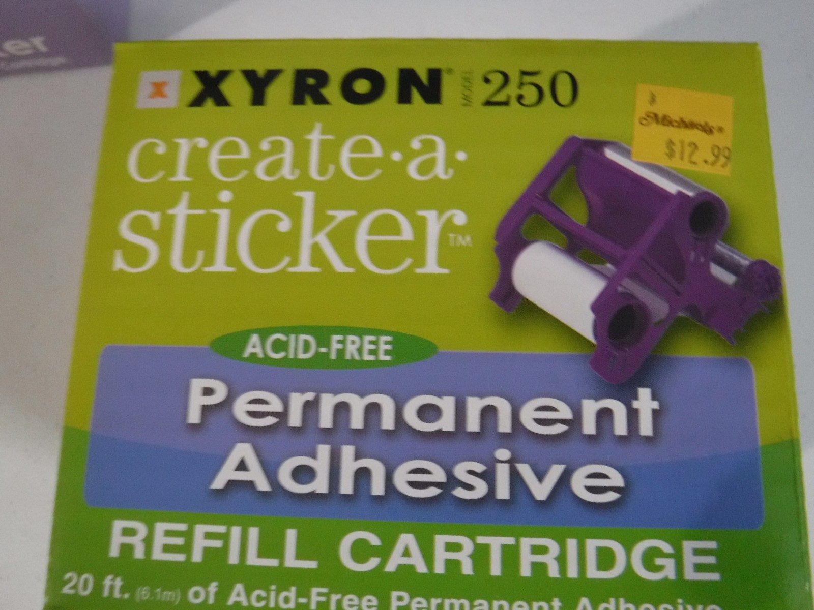 XYRON 250 Create a Sticker Machine with 2 - 20 Ft Permanent Adhesive Refills