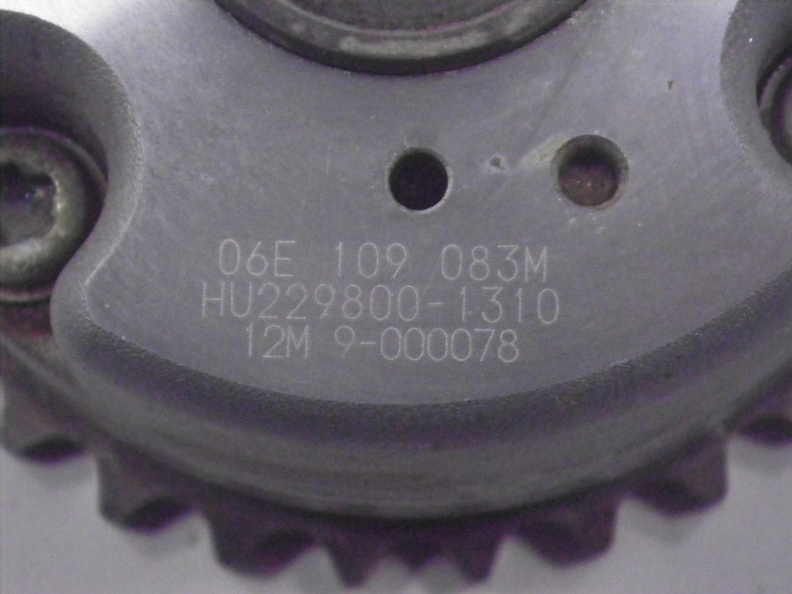 06E109083M; CAMSHAFT ADJUSTER UNIT, INTAKE OEM AUDI/VW A6/S6 200911